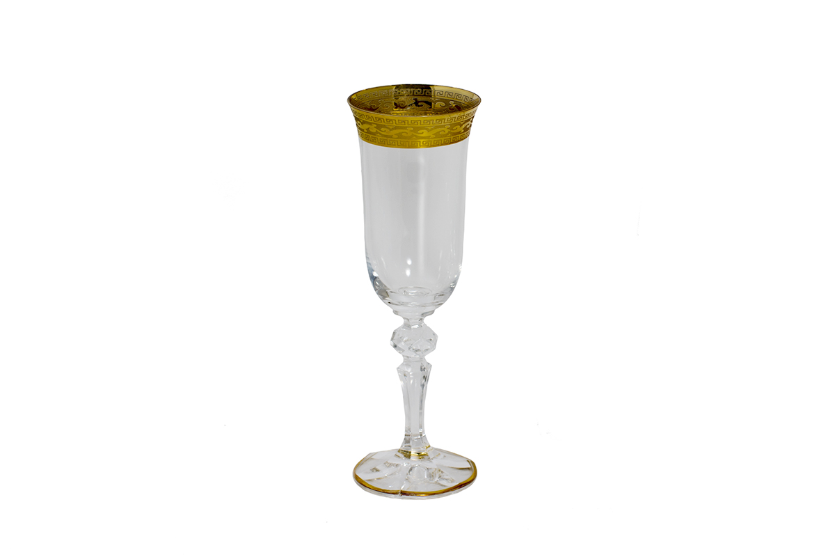 Набор бокалов для шампанского с шиш 180мл "Bohemia Crystal" прозрач