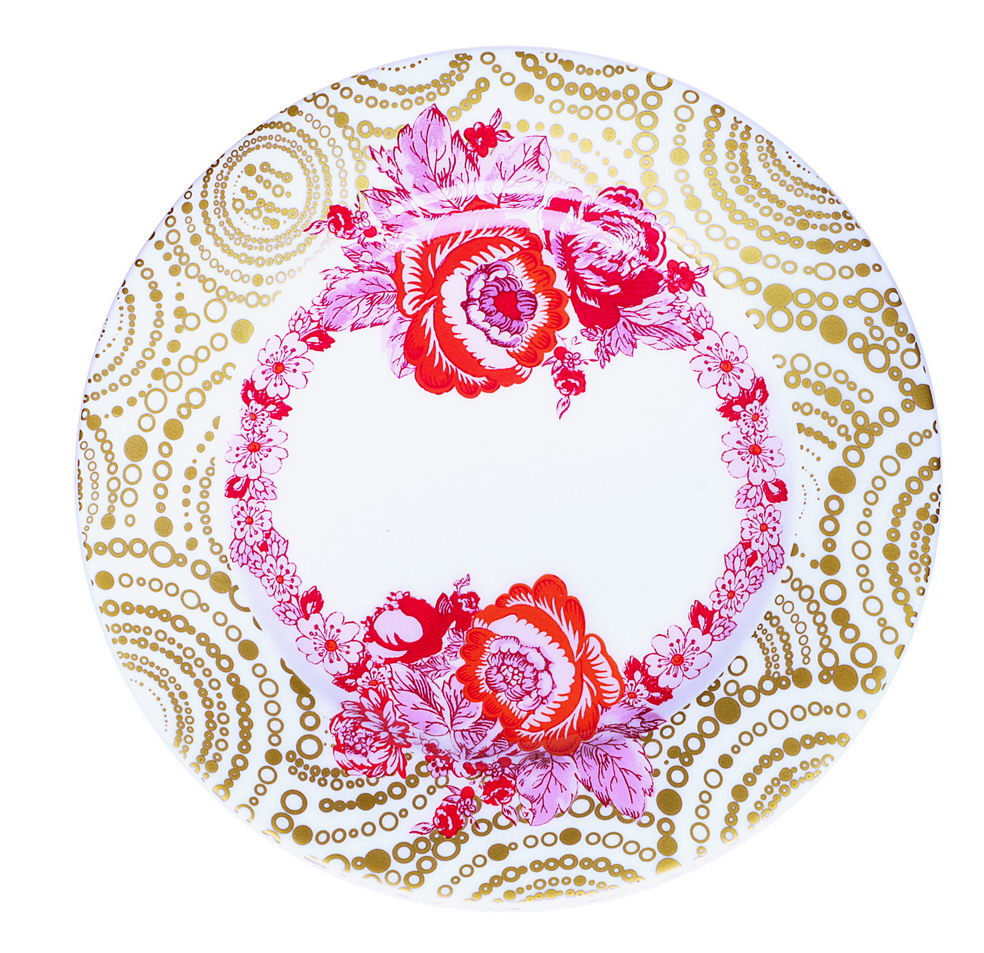 Пирожковая тарелка - d. 16 cm Blumarine "GOLDEN ROSES"