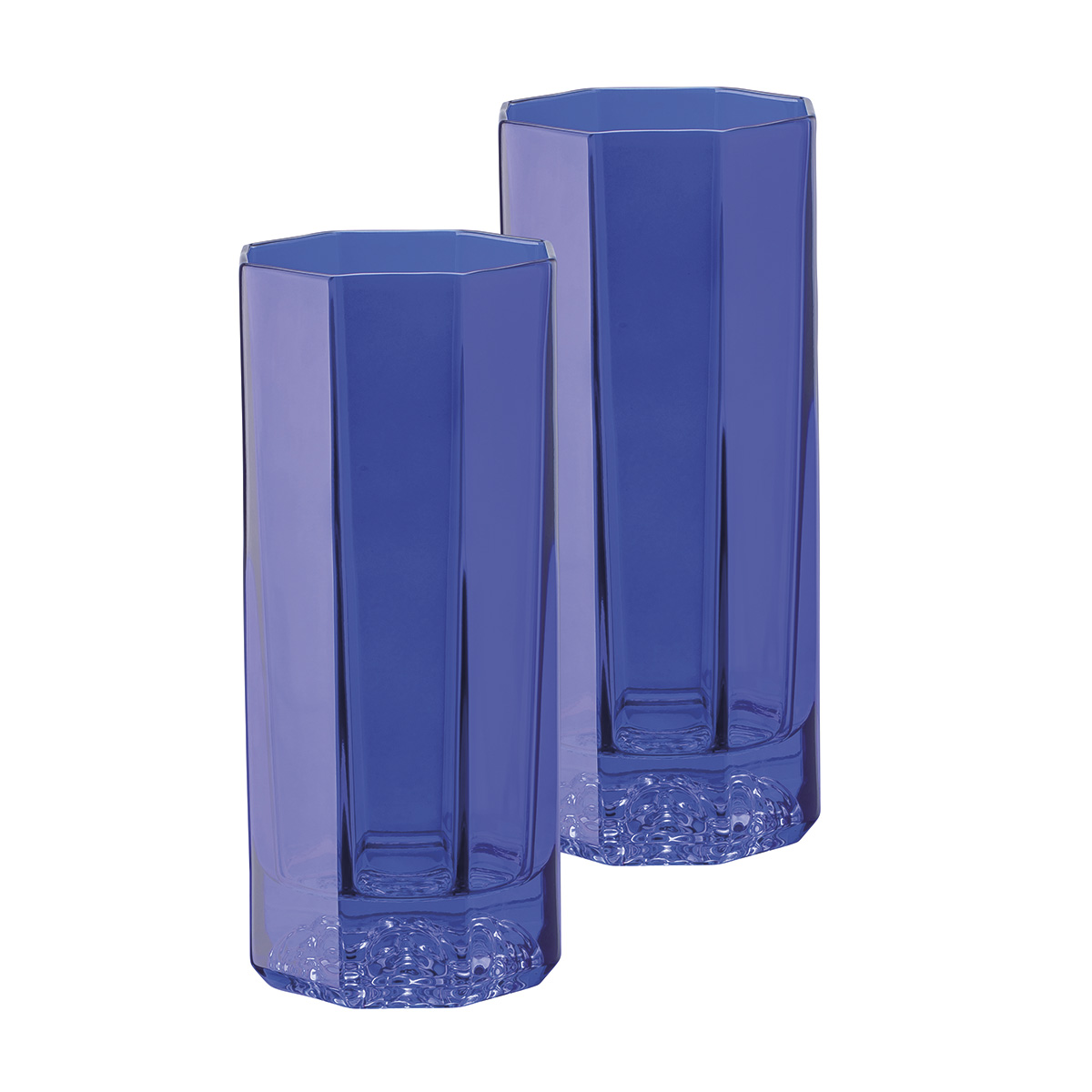Набор высоких стаканов для воды 250мл, 2 пред, Medusa Lumiere Rhapsody "Blue" - Rosenthal Versace
