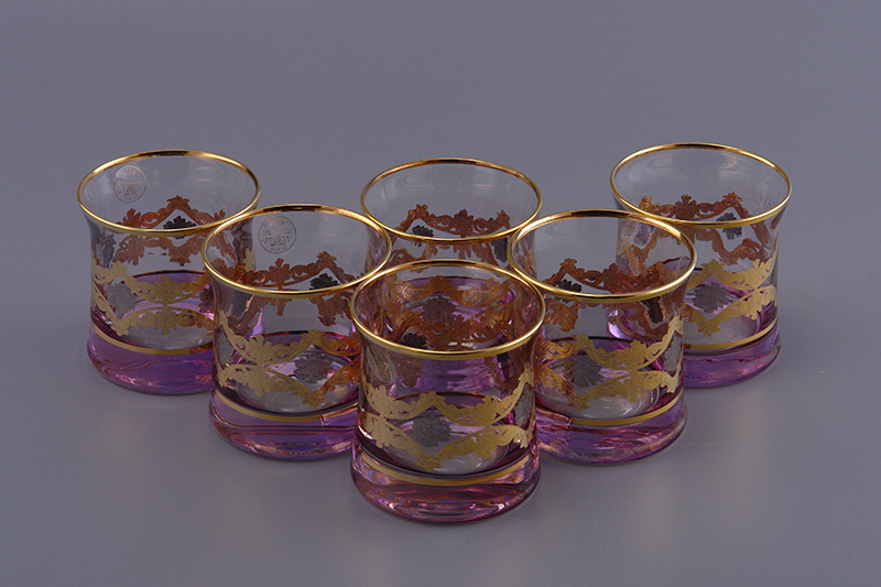 Набор бокалов для виски граненые "Timon" S/3 Adagio Tumbler Platinum  