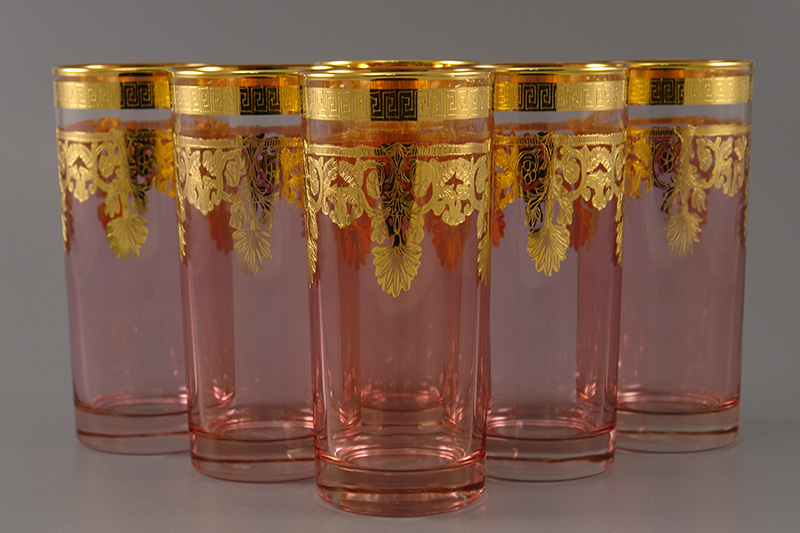 Набор стаканов для воды розовые золото 842/64399 " Same decorazione "
