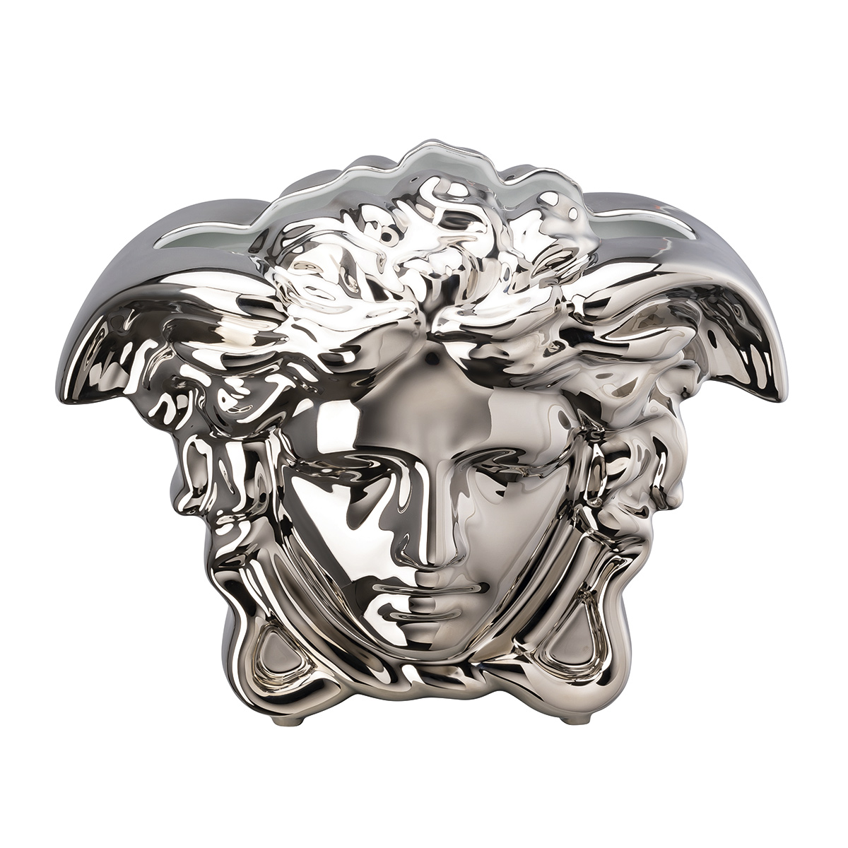 Ваза 21 см, серебрянная - Versace Rosenthal