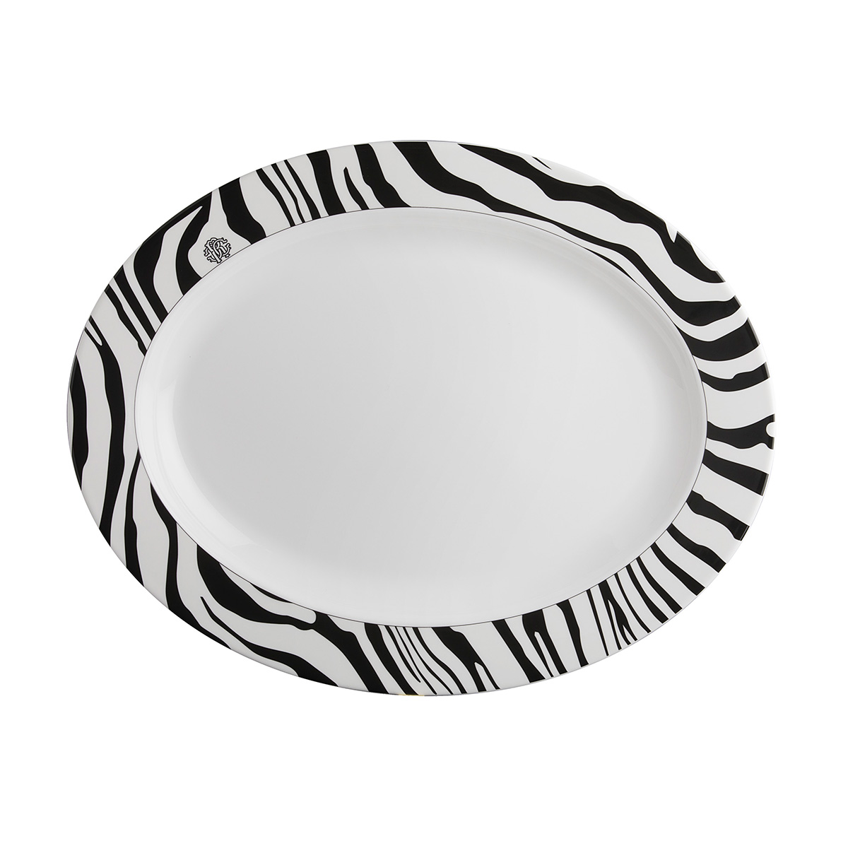 Овальное блюдо Roberto Cavalli Home -36 см серия - ZEBRAGE