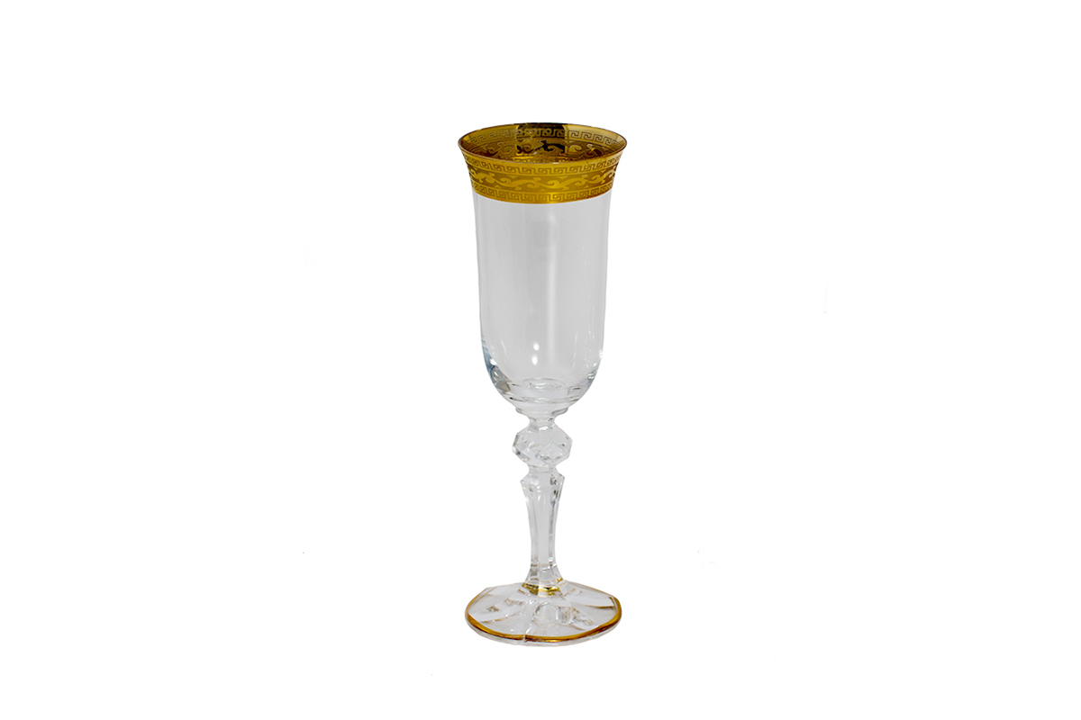 Набор бокалов для шамп. с шиш 180мл Золото "Bellaglass"