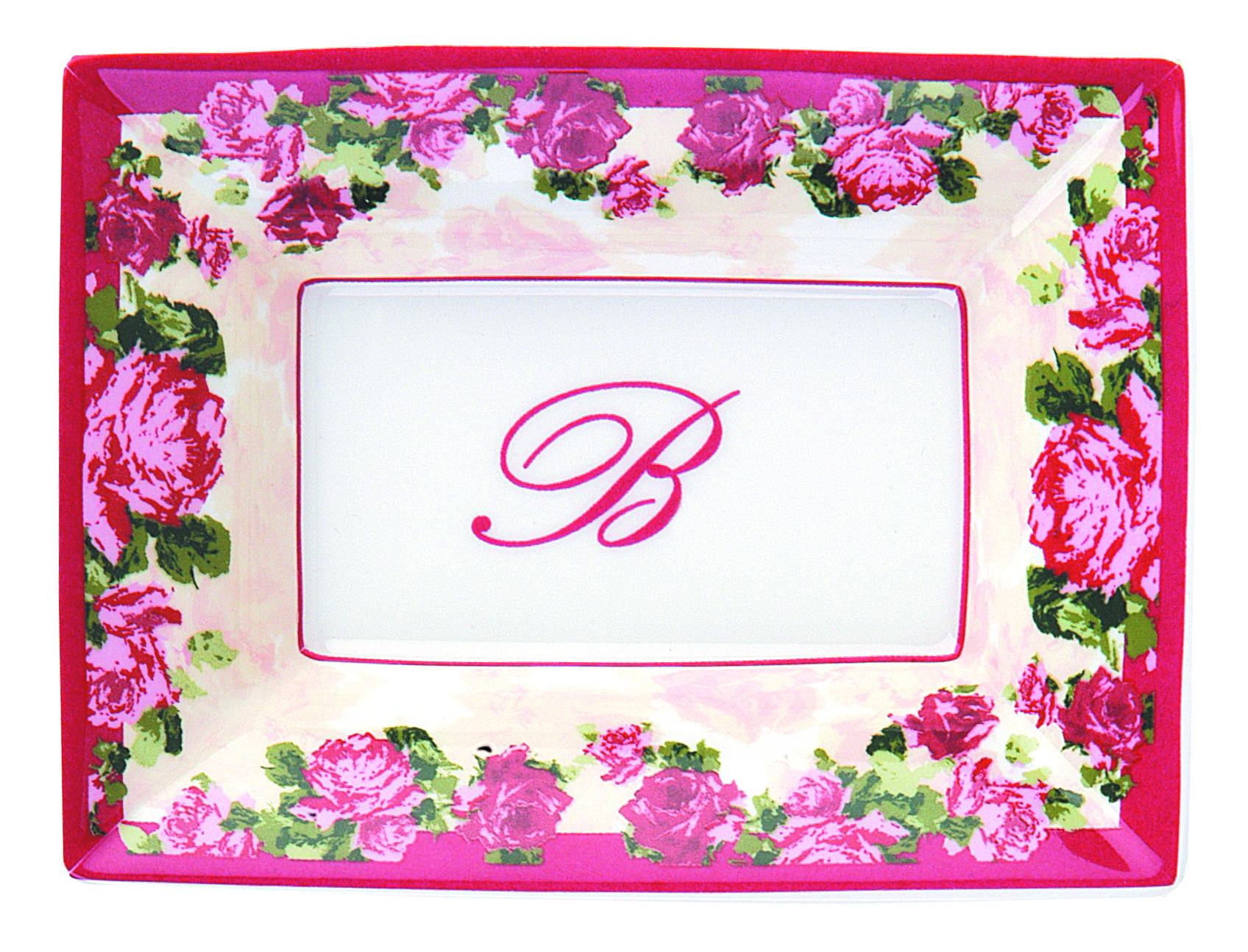 Поднос прямоугольный средний Blumarine "ROSA ROSAE"