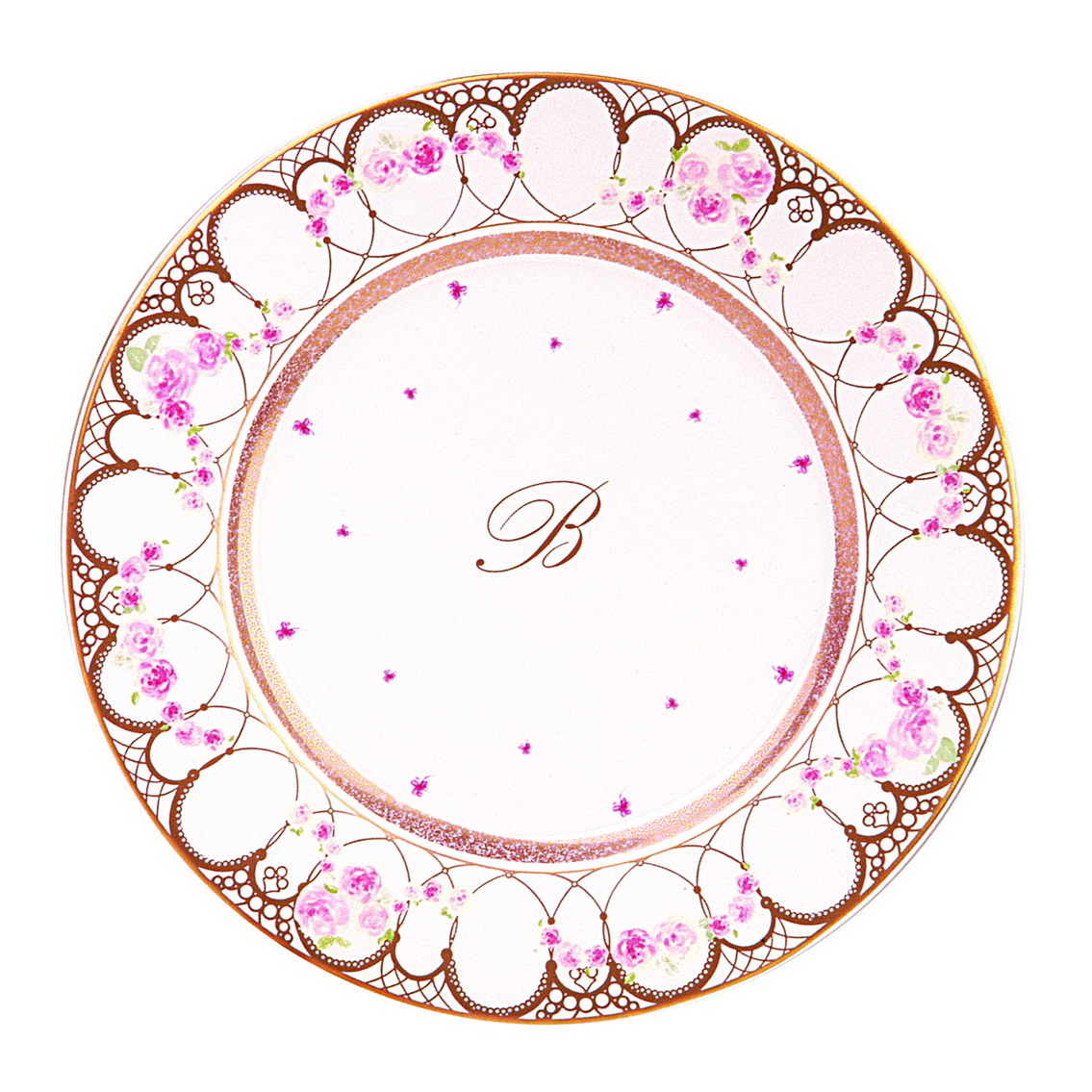 Пирожковая тарелка - d. 16 cm Blumarine "BRODERIE"