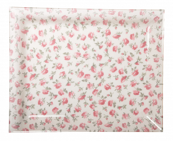 Поднос розовый большой 48х38 см Blumarine &quot;VASSOI/TRAYS&quot;