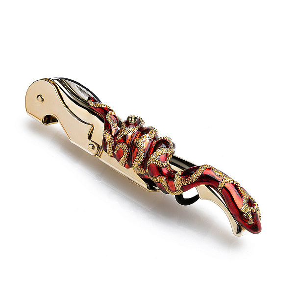 Штопор, открывалка 12,5 см Roberto Cavalli Home SNAKE - Красный, (п/к)