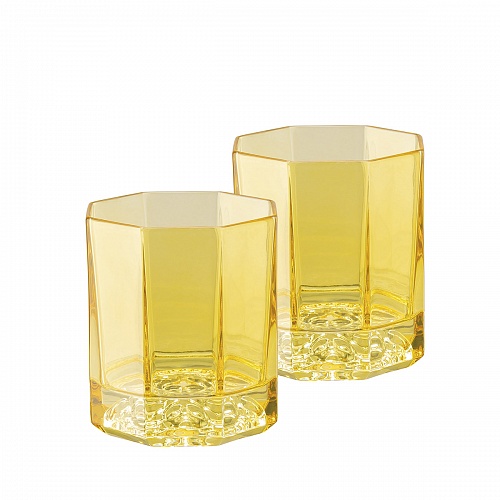 Набор стаканов для виски 170мл, 2 предмета, Medusa Lumiere Rhapsody &amp;quot;Amber&amp;quot; - Rosenthal Versace