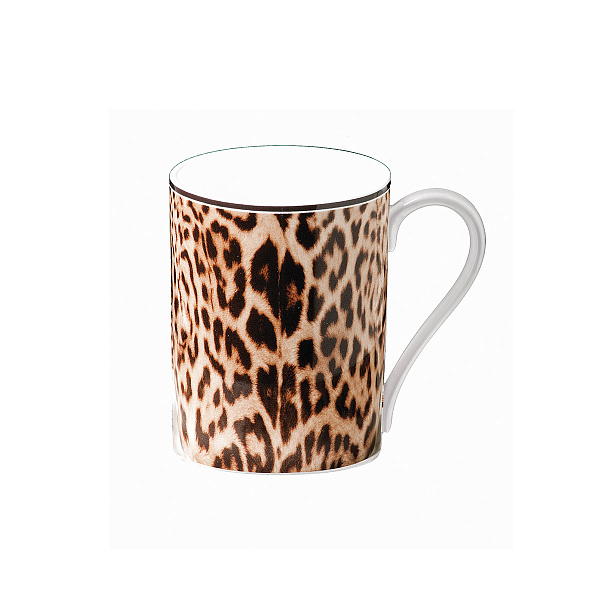 Фарфоровая кружка Roberto Cavalli Home серия - JAGUAR 370мл. ( п/к )
