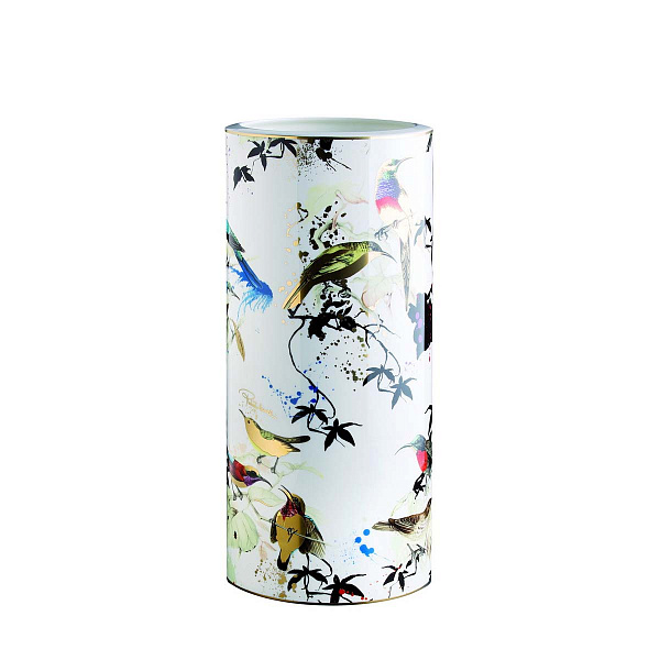 Ваза Roberto Cavalli Home  -9,5* H. 20 см серия - Garden Birds