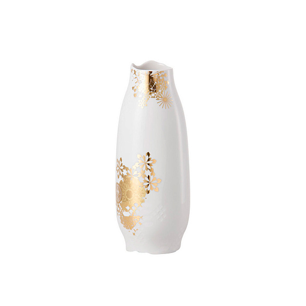 Фарфоровая ваза 26 см «Shibori» (золотая) - Rosenthal
