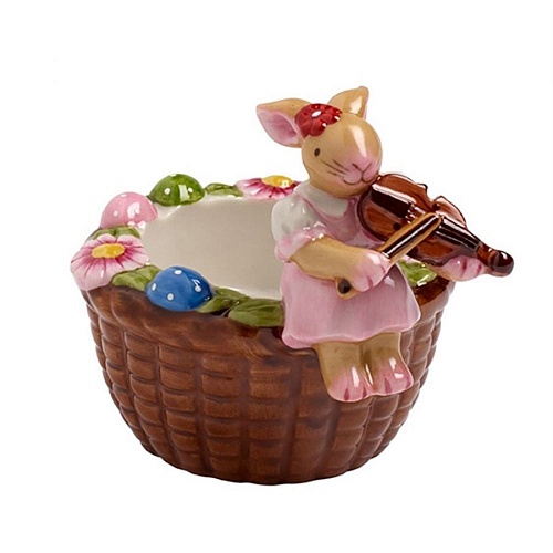 Подсвечник для чайной свечи &#039;Кролиха со скрипкой&#039; 7,5 см Easter Lights Villeroy &amp; Boch