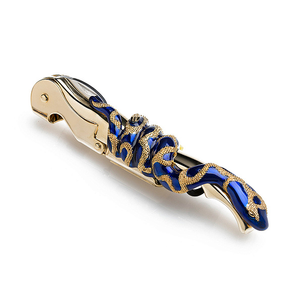 Штопор, открывалка 12,5 см Roberto Cavalli Home SNAKE - Синий, (п/к)