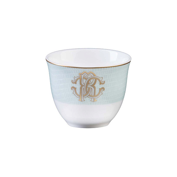 Набор пиал для арабского кофе Roberto Cavalli Home серия - LIZZARD SUNRISE - 75мл., 6 шт, ( п/к )