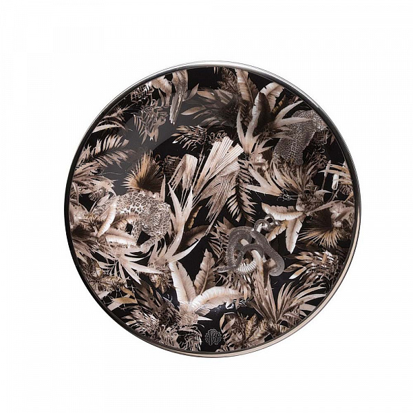 Тарелка пирожковая Roberto Cavalli Home -15,5 см серия - TROPICAL JUNGLE BLACK