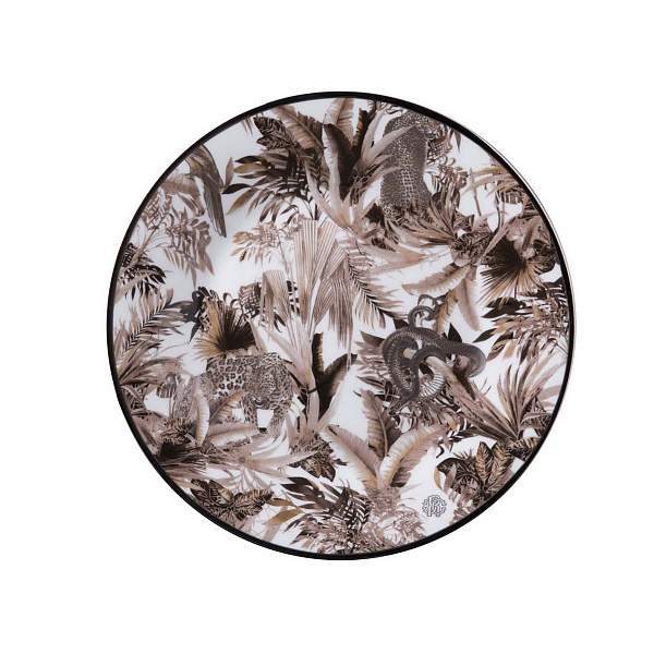Тарелка пирожковая Roberto Cavalli Home -15,5 см серия - TROPICAL JUNGLE WHITE