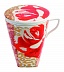Фарфоровая кружка с крышкой и ситечкой для чая Wild Rose - Blumarine