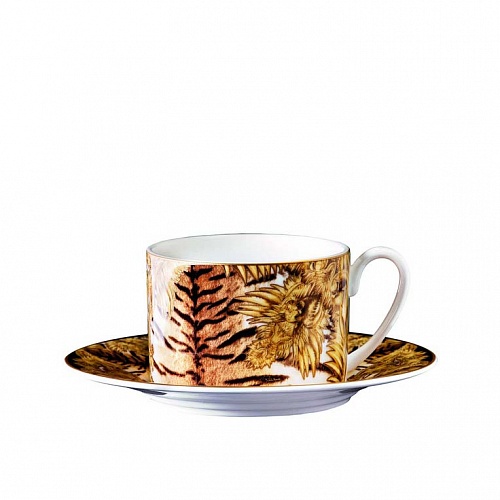Набор чайных чашек с блюдцами Roberto Cavalli Home - TIGER WINGS 220мл. 2шт, ( п/к )