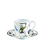 Набор кофейных чашек с блюдцами Roberto Cavalli Home серия - Garden Birds, 120мл. 6 шт
