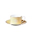 Набор чайных чашек с блюдцами Roberto Cavalli Home - LIZZARD GOLD - 220мл. 2шт, ( п/к )