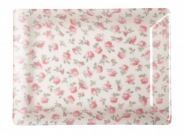 Поднос розовый средний 40х30 см Blumarine &quot;VASSOI/TRAYS&quot;
