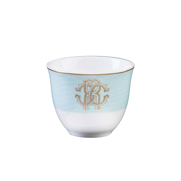 Набор пиал для арабского кофе Roberto Cavalli Home серия - LIZZARD SUNRISE - 75мл., 6 шт, ( п/к )
