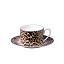 Набор чайных чашек с блюдцами Roberto Cavalli Home - Jaguar, 220мл. 2шт, ( п/к )