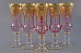 Набор бокалов для шампанского розовые золото 64399 &amp;quot; Same decorazione &amp;quot;