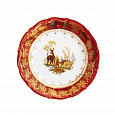 Десертная тарелка 21 см Царская Охота Красная олененок