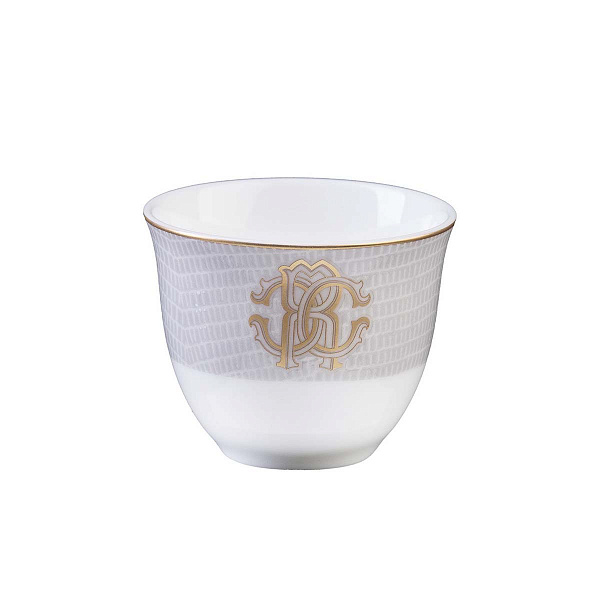 Набор пиал для арабского кофе Roberto Cavalli Home серия - LIZZARD SUNRISE - 75мл., 6 шт, ( п/к )