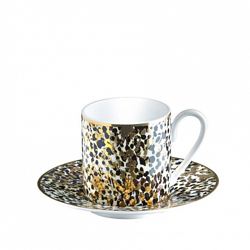 Набор кофейных чашек с блюдцами Roberto Cavalli Home серия - CAMUOFLAGE, 120мл. 6шт
