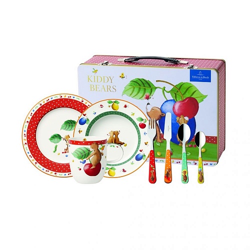Набор детской посуды в чемоданочике, 8 предметов Kiddy Bears Villeroy &amp; Boch