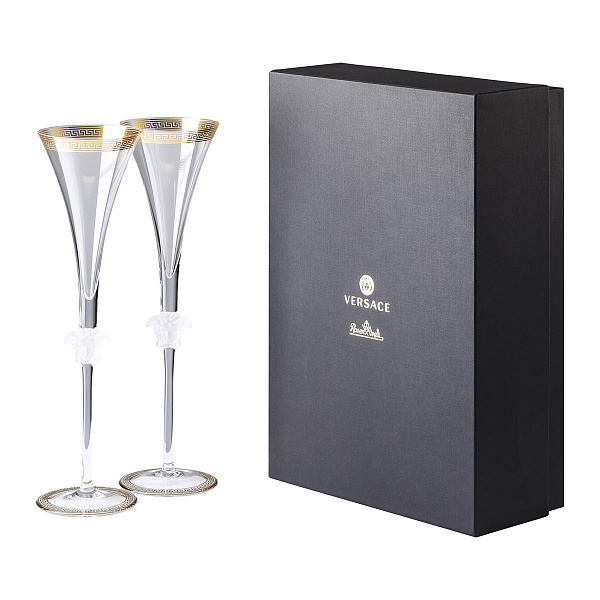Набор бокалов для шампанского, 196мл, 2 предмета, Medusa d'Or - Rosenthal Versace