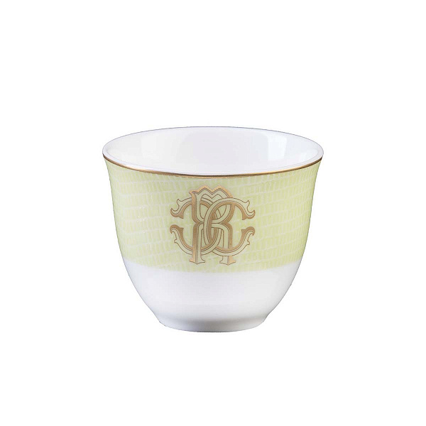 Набор пиал для арабского кофе Roberto Cavalli Home серия - LIZZARD SUNRISE - 75мл., 6 шт, ( п/к )