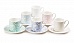 Кофейный набор на 6 персон (чашки разноцветные) Blumarine &amp;quot;MACUROSE COLOR&amp;quot;