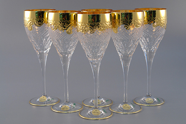 Набор бокалов для вина золото 2951/600 &quot; Same decorazione &quot;