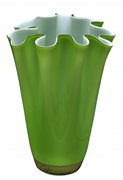 Зеленая ваза средняя 30 см Blumarine &quot;LOGO ORO ANTICATO&quot;