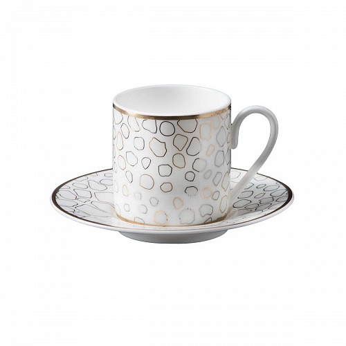 Набор кофейных чашек с блюдцами Roberto Cavalli Home серия - GIRAFFA, 120мл