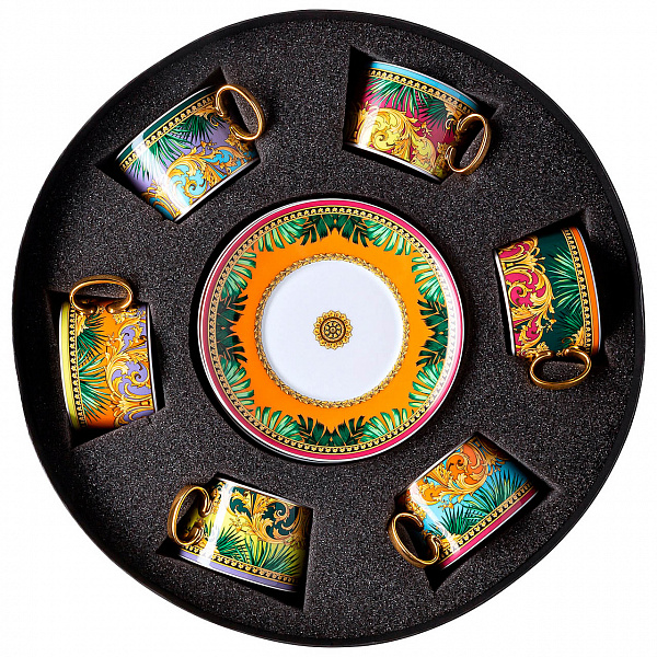 Чайный набор на 6 персон 12 предметов Jungle Animalier - Rosenthal Versace