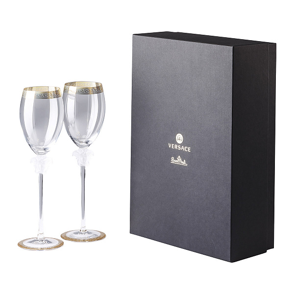 Набор бокалов для белого вина, 333мл, 2 предмета, Medusa d'Or - Rosenthal Versace