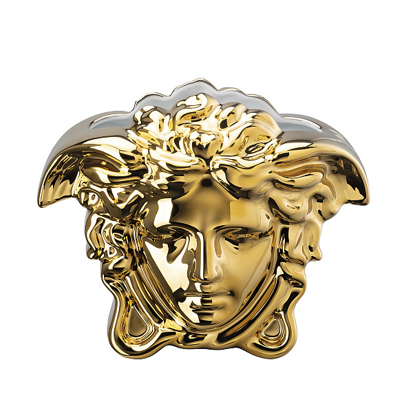Ваза 15 см, золотая, Medusa Grande - Versace Rosenthal