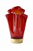 Красная ваза малая 18 см Blumarine &amp;quot;LOGO ORO ANTICATO&amp;quot;