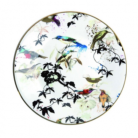 Тарелка десертная Roberto Cavalli Home -21,5 см серия - Garden Birds