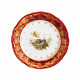 Десертная тарелка 21 см Царская Охота Красная заяц