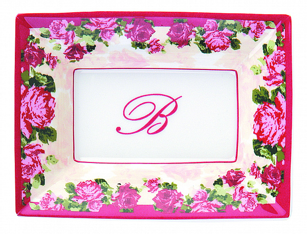 Поднос прямоугольный средний Blumarine &quot;ROSA ROSAE&quot;