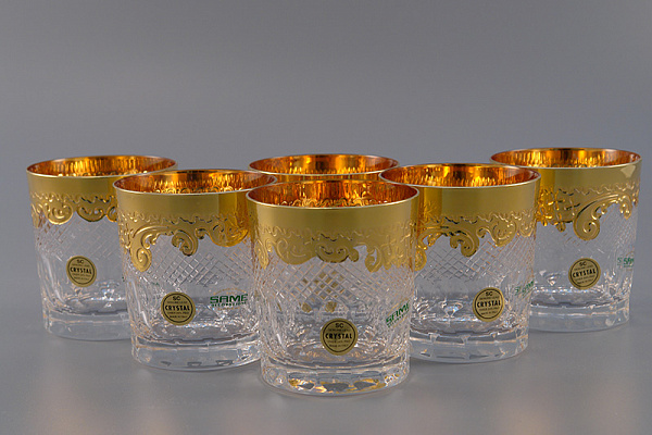 Набор стаканов для виски золото 600 &quot; Same decorazione &quot;